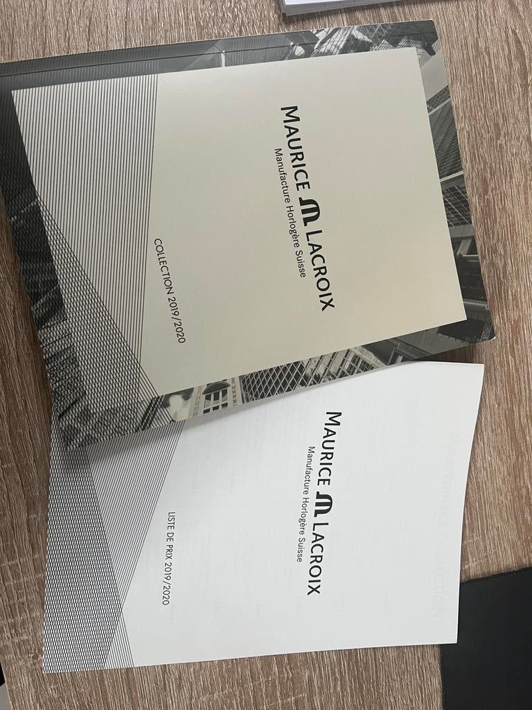 Maurice Lacroix 2020 catalogus met prijslijst, Envoi, Neuf