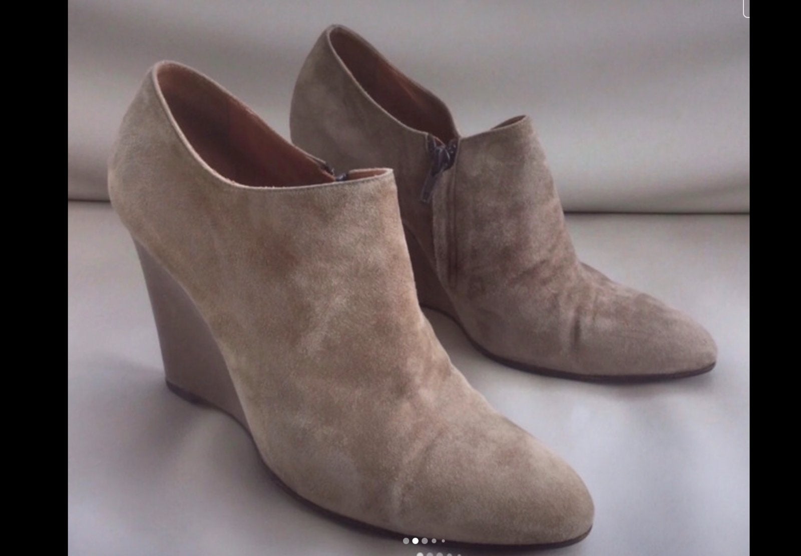 Bottines en daim Marc Cain, Enlèvement ou Envoi, Beige, Boots et Botinnes, Porté