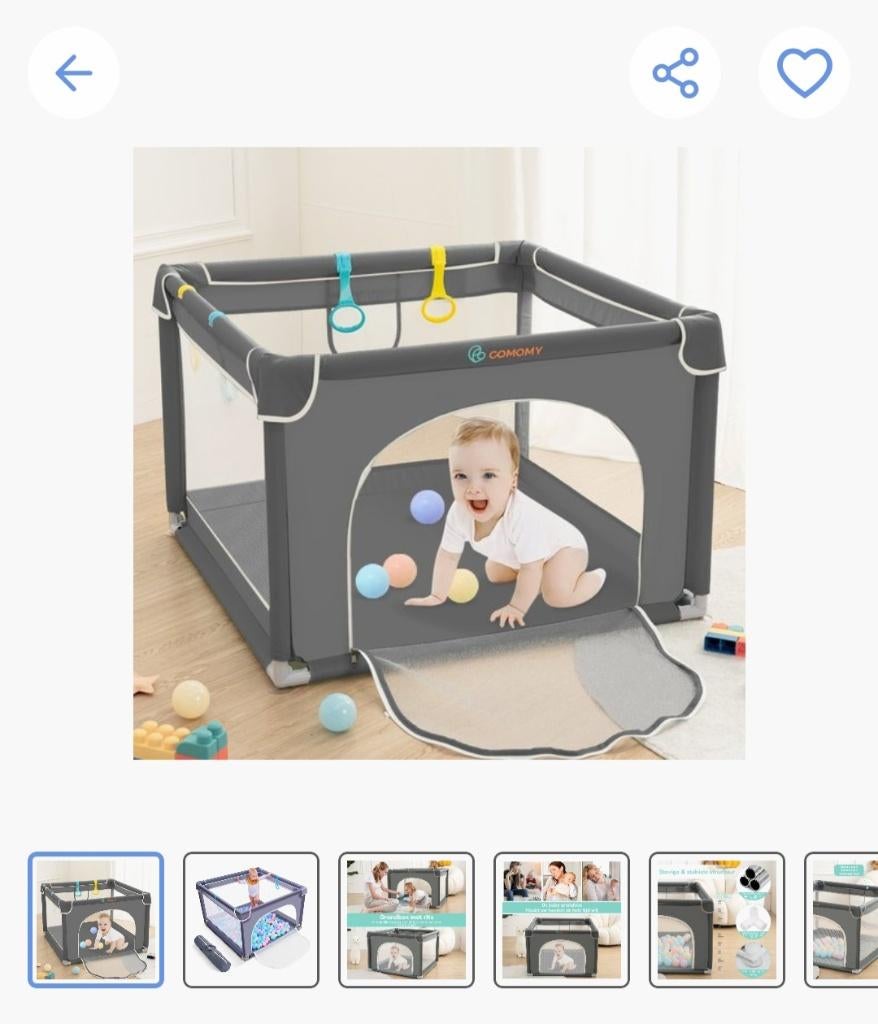 Grondbox met rits plus matras en balletjes, Kinderen en Baby's, Babyparken, Ophalen, Zo goed als nieuw, Vierkant