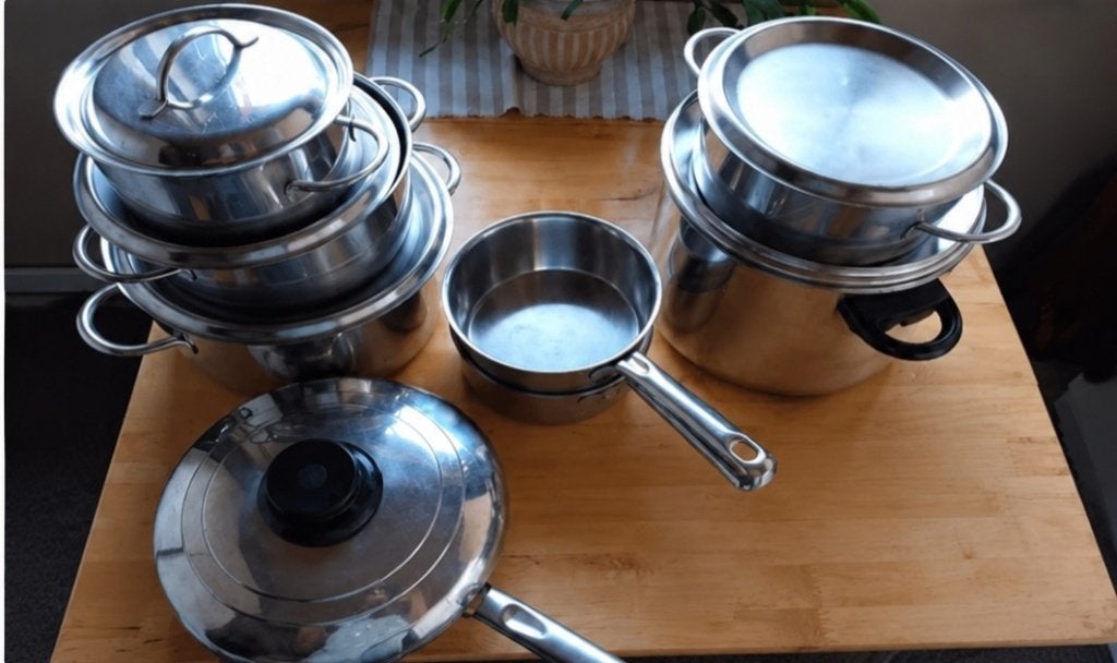 Pottenset, Inox, Enlèvement, Utilisé, Casserole