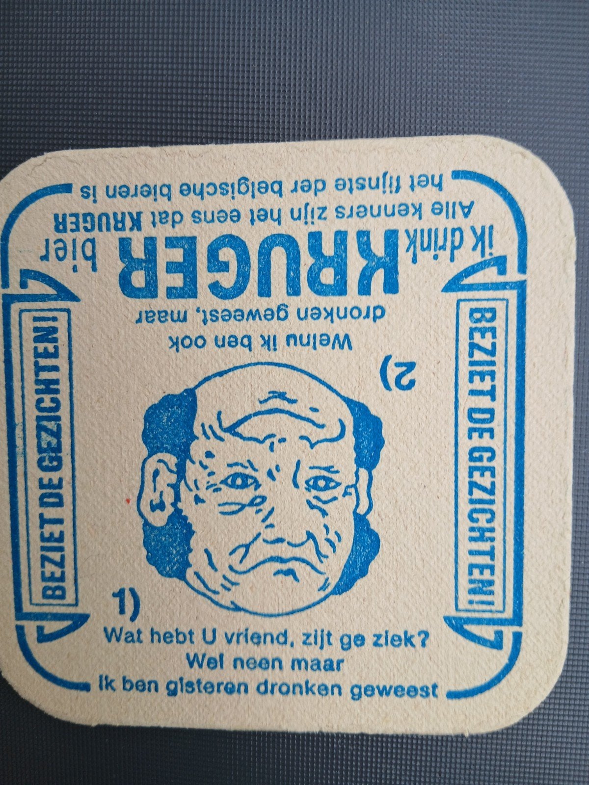 bierkaartje Kruger, Ophalen of Verzenden, Zo goed als nieuw