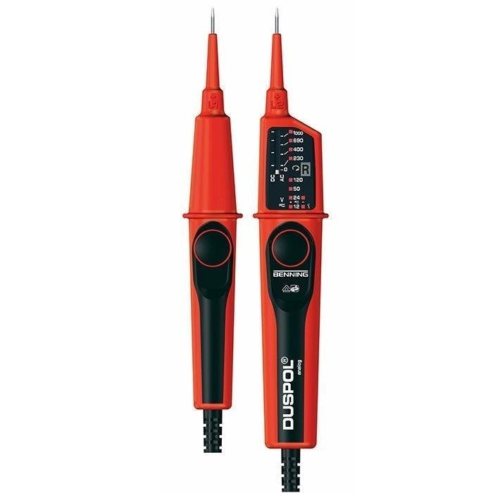 Spanningstester Duspol analog Benning, Verzenden