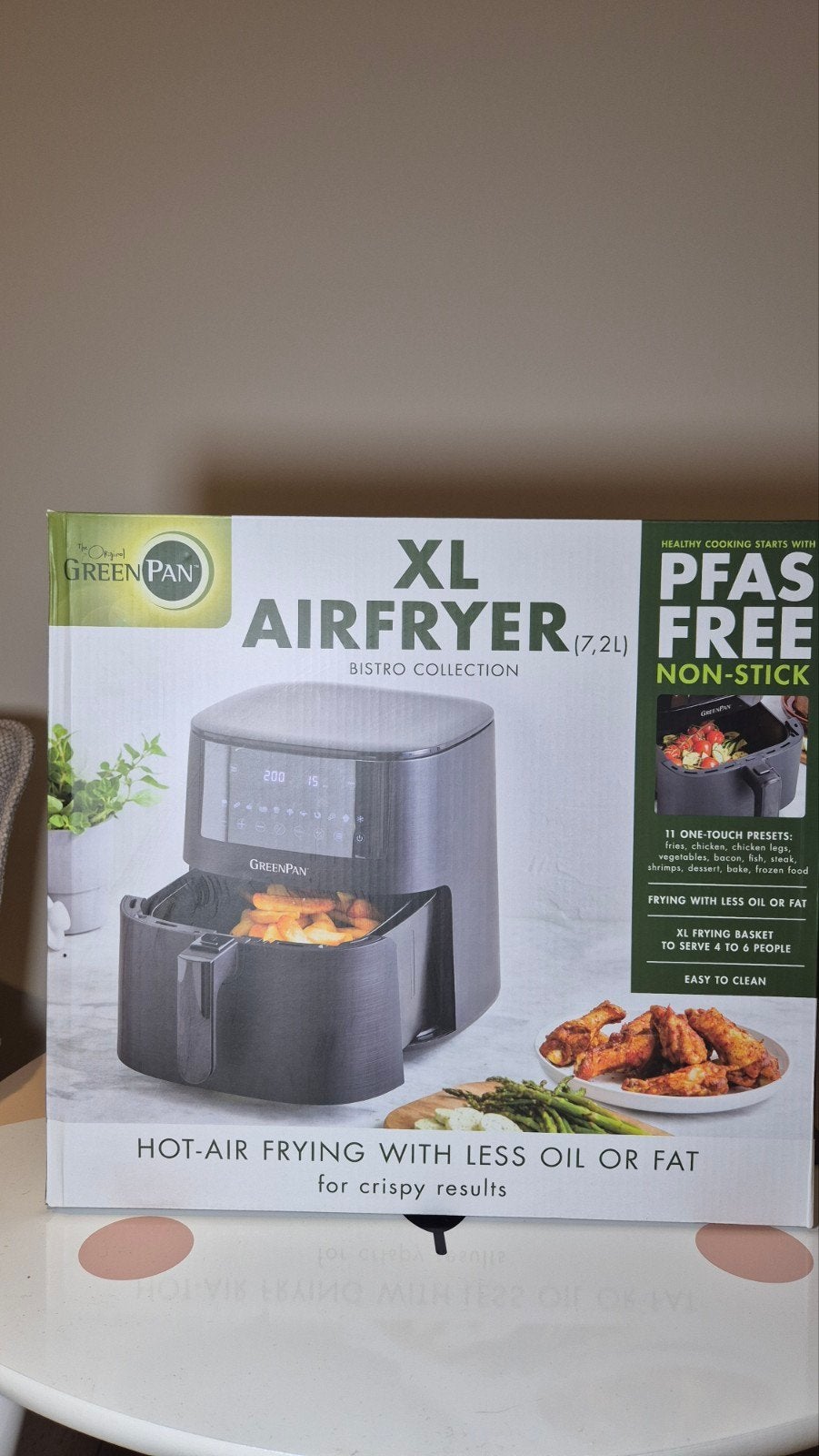 Airfryer XL GreenPan sans Pfas NEUF, Electroménager, Friteuses à air, Enlèvement ou Envoi