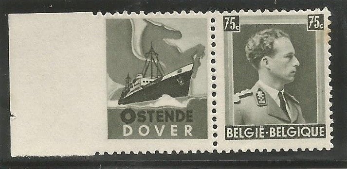 Reclamezegels of PUBS PU103 Oostende-Dover Witte rand, Postzegels en Munten, Verzenden, Frankeerzegel, Postfris