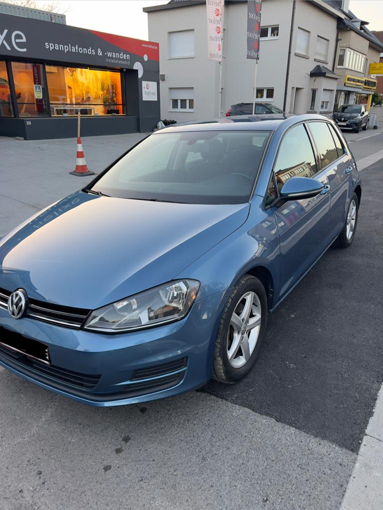 Golf 7 Automaat DSG 105cv Benzine 99000km, Auto's, Volkswagen, Automaat, Stof, Navigatiesysteem, Blauw