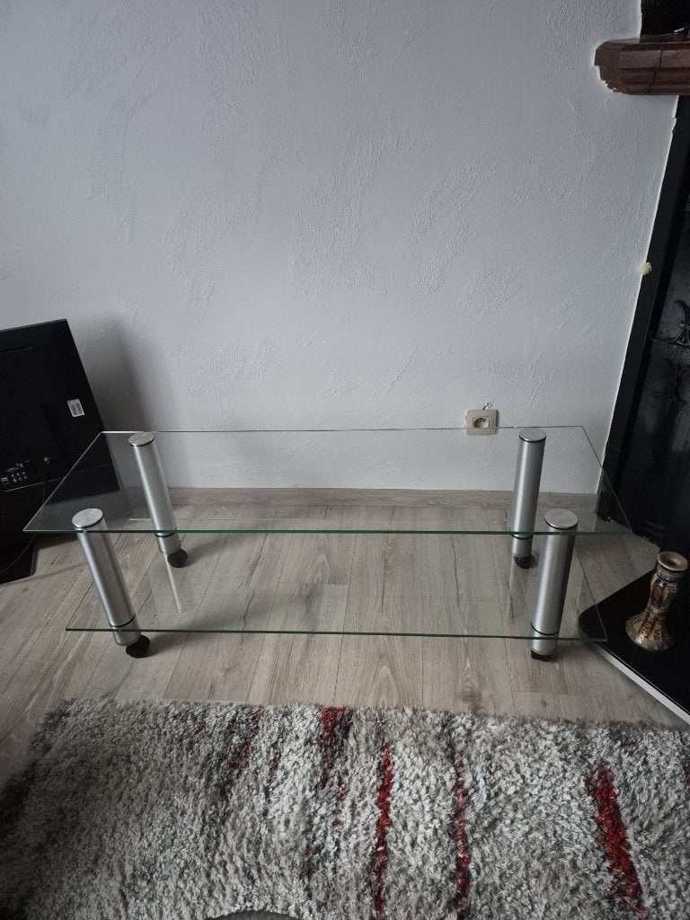 Table en verre, Comme neuf, Verre, Enlèvement, Rectangulaire