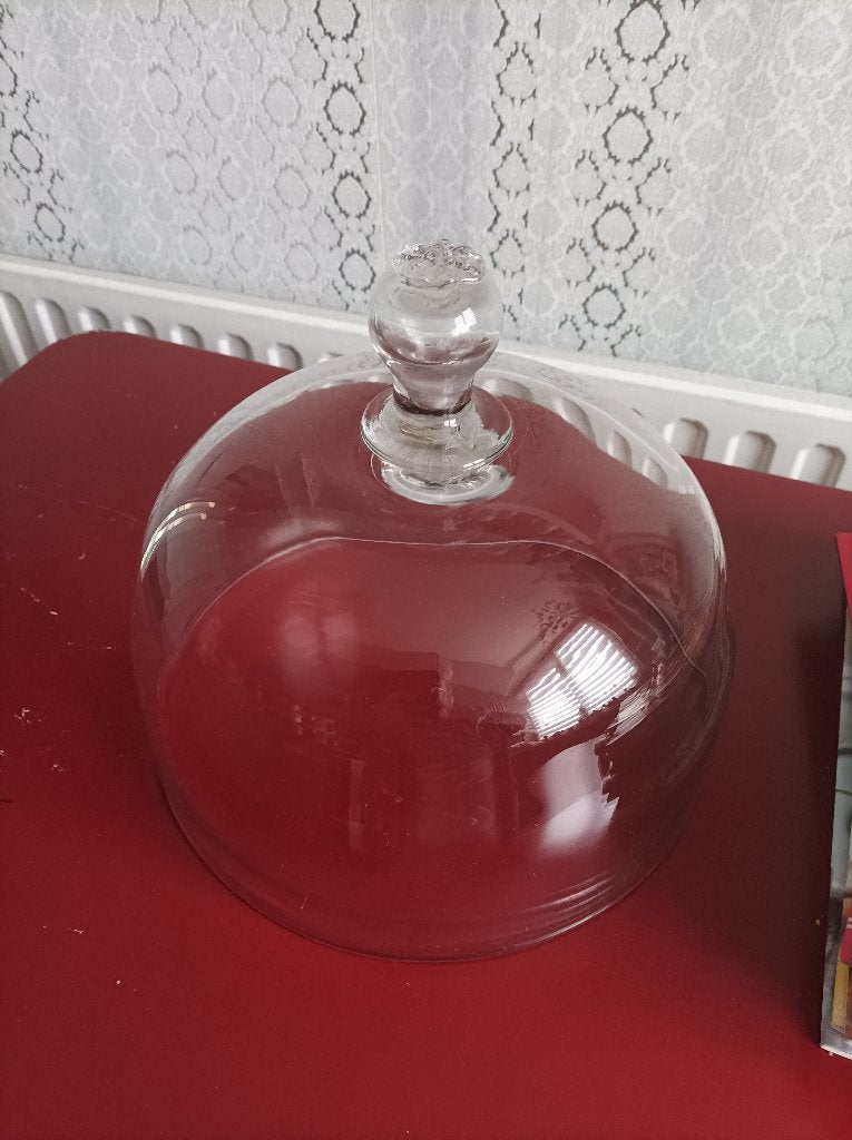 stolp in glas, Glas, Ophalen, Gebruikt, Inclusief decoratie