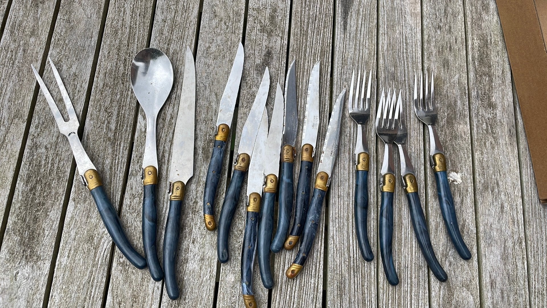 Set de couverts Laguiole, Maison & Meubles, Cuisine | Couverts, Set de couverts, Enlèvement ou Envoi, Laguiole, Utilisé