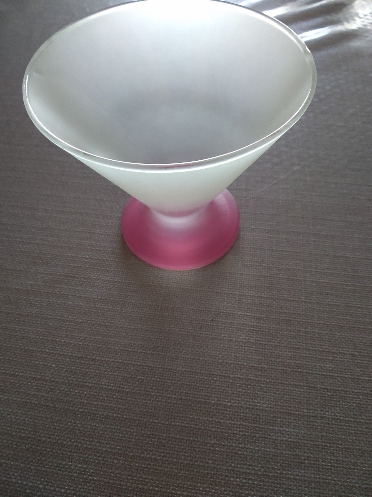 ijscoupes dessert coupes dessert glazen 7 st gekleurde voet, Ophalen, Zo goed als nieuw, Rond, Glas