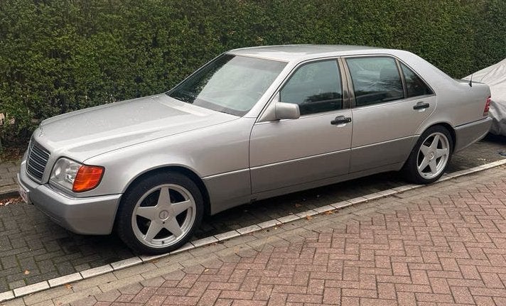Mercedes-Benz S 500 SEL Long W140 1992 175.000 km. Oldtimer, Auto's, Automaat, Zwart, Berline, Particulier