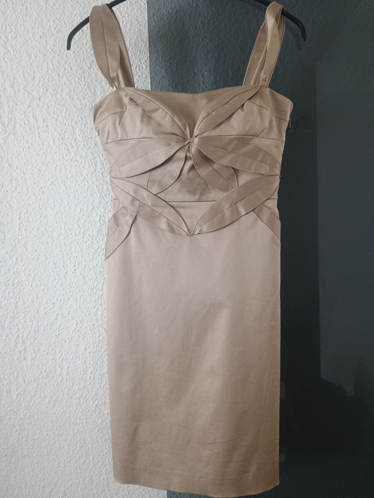 Robe beige VERSACE IT42 S/M, Envoi, Taille 36 (S), Beige