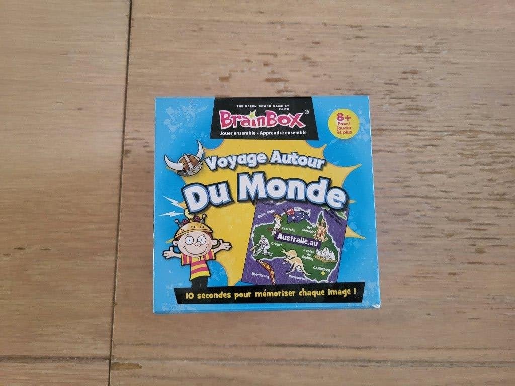 Jeu BrainBox Voyage autour du monde, 1 ou 2 joueurs, Enlèvement ou Envoi, Utilisé, Jeu de voyage