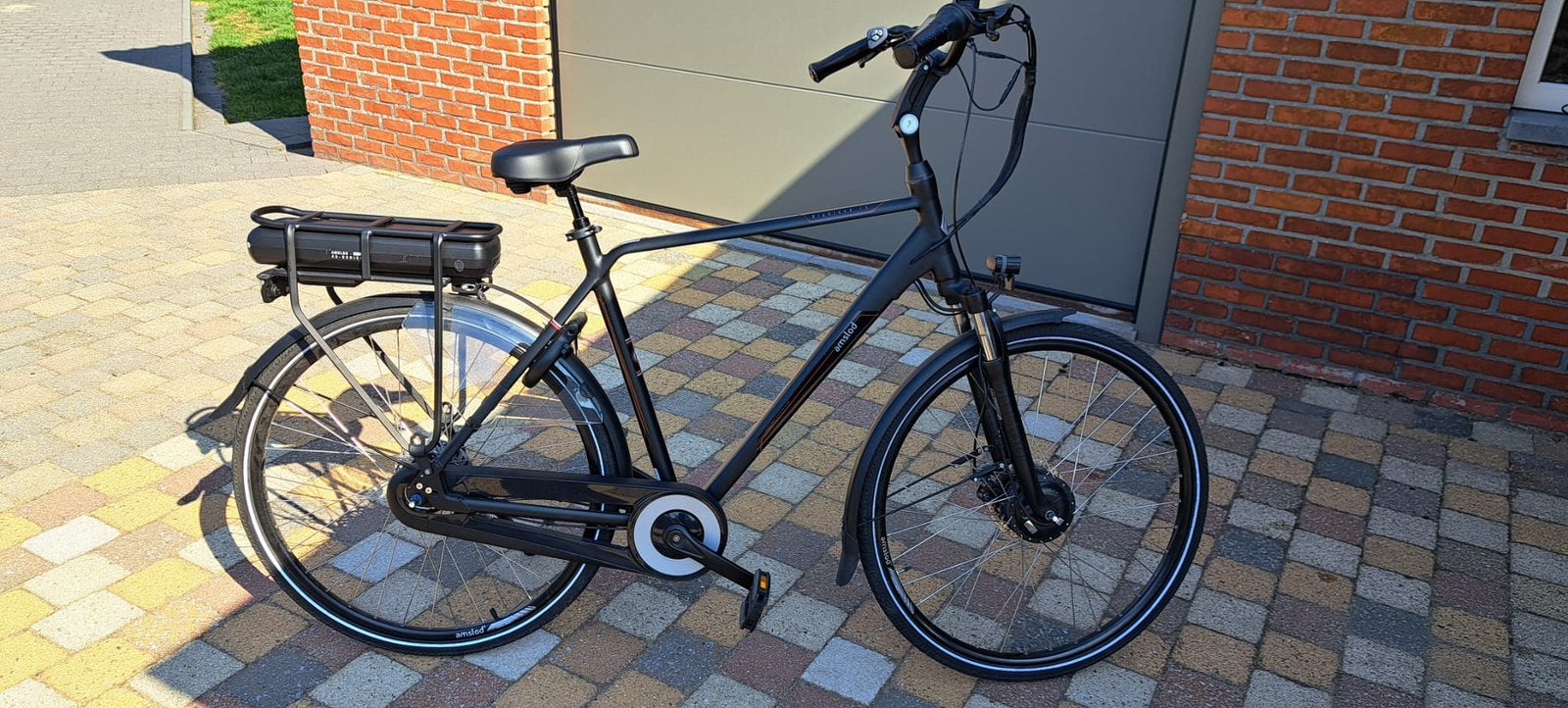 Amslod electrische fiets, Fietsen en Brommers, Ophalen, Gebruikt, 50 km per accu of meer
