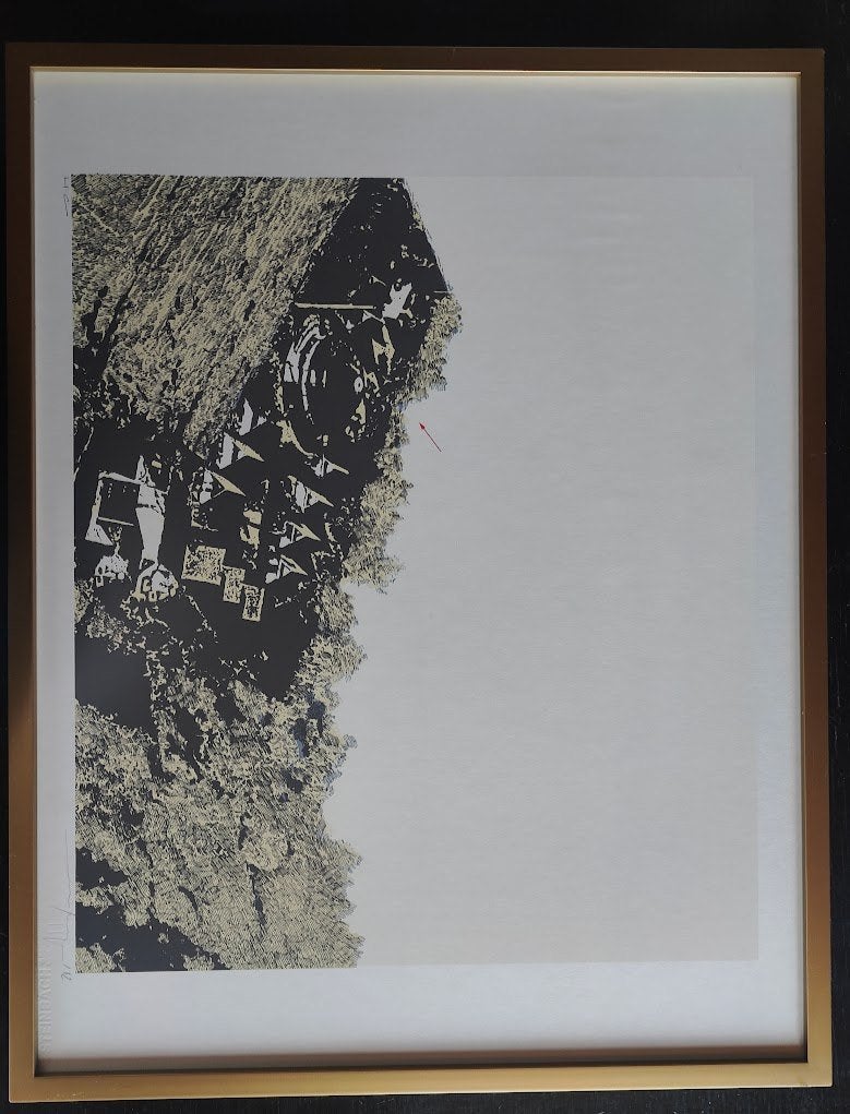 litho Martin R. Baeyens, Antiquités & Art, Signé, Enlèvement ou Envoi, Lithographie