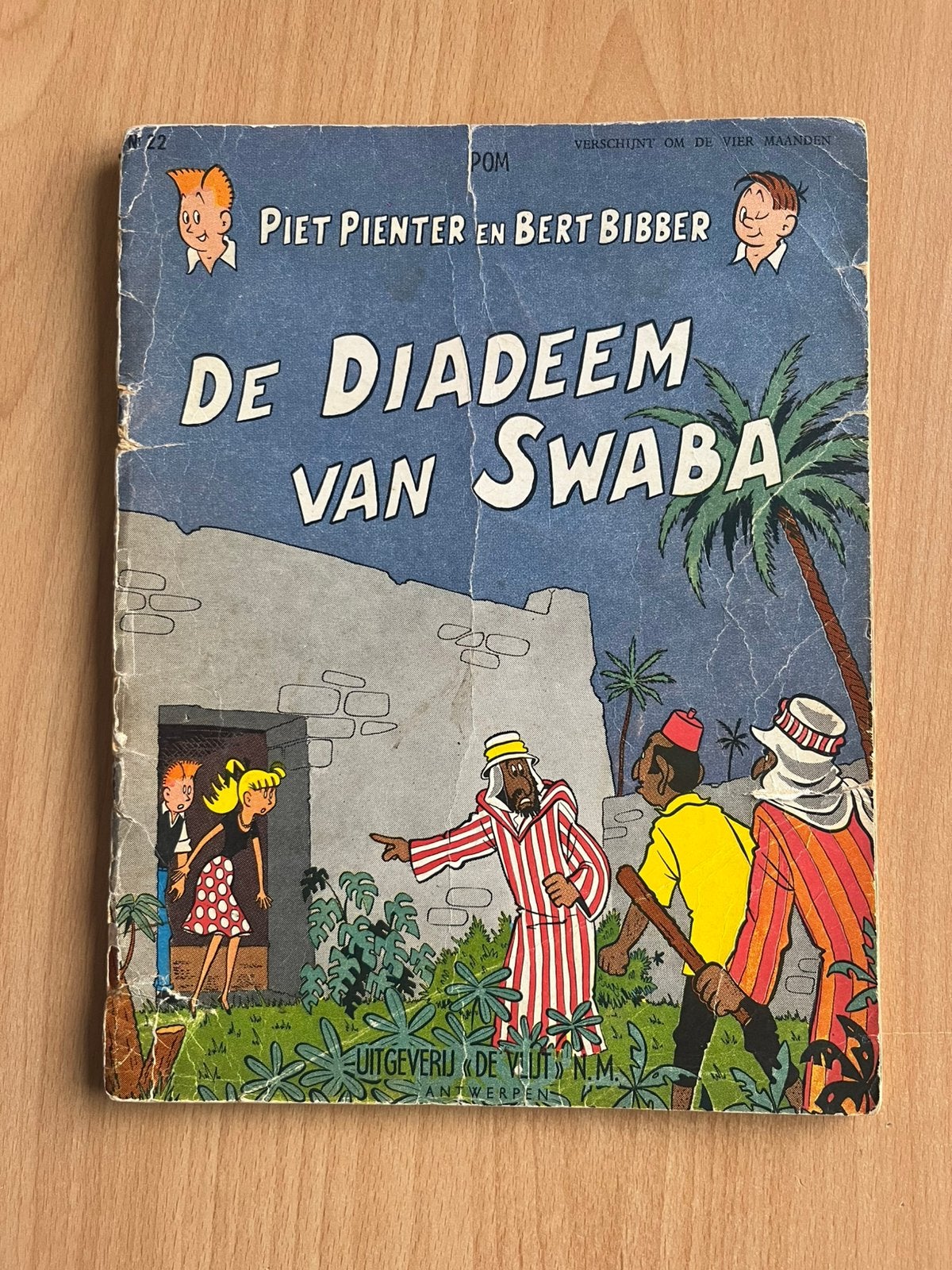Piet Pienter en Bert Bibber: Diadeem van Swaba, Gelezen, Eén stripboek, Ophalen of Verzenden, POM