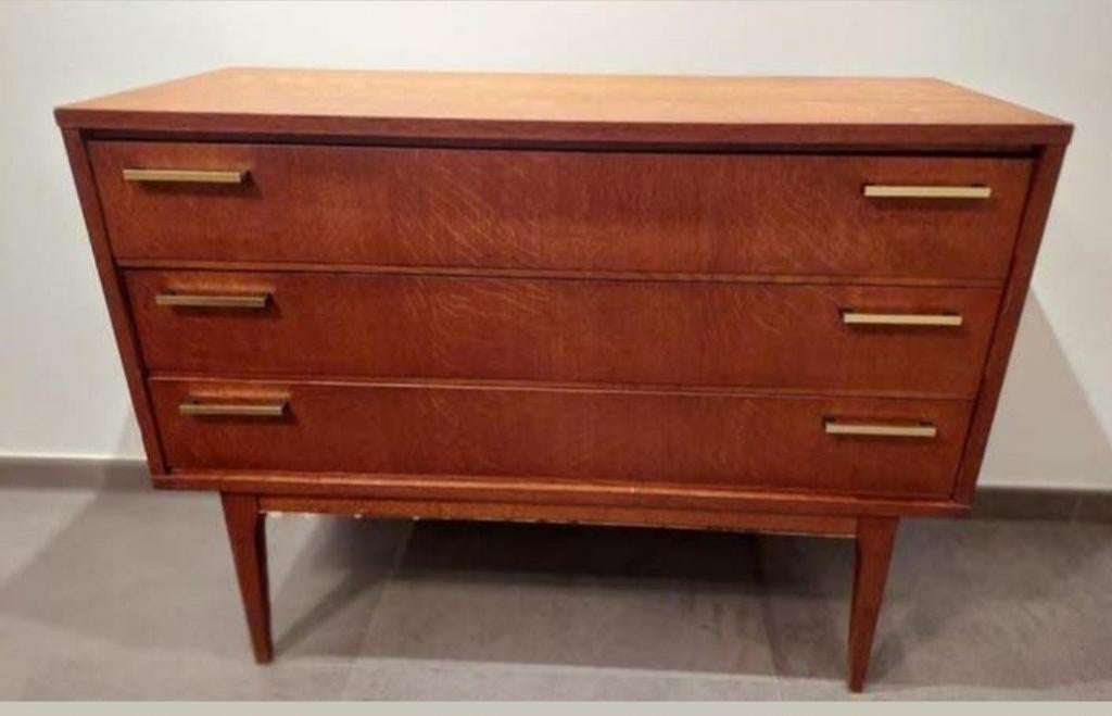 Vintage ladenkast , 3 ruime laden L1m, br 43cm ,h 75cm., Ophalen