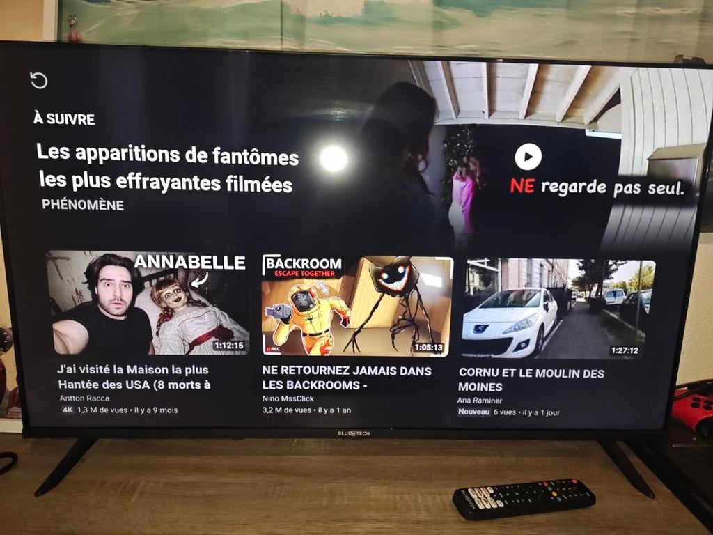 Smart TV blue tech, Ophalen, Zo goed als nieuw, 100 cm of meer, Smart TV