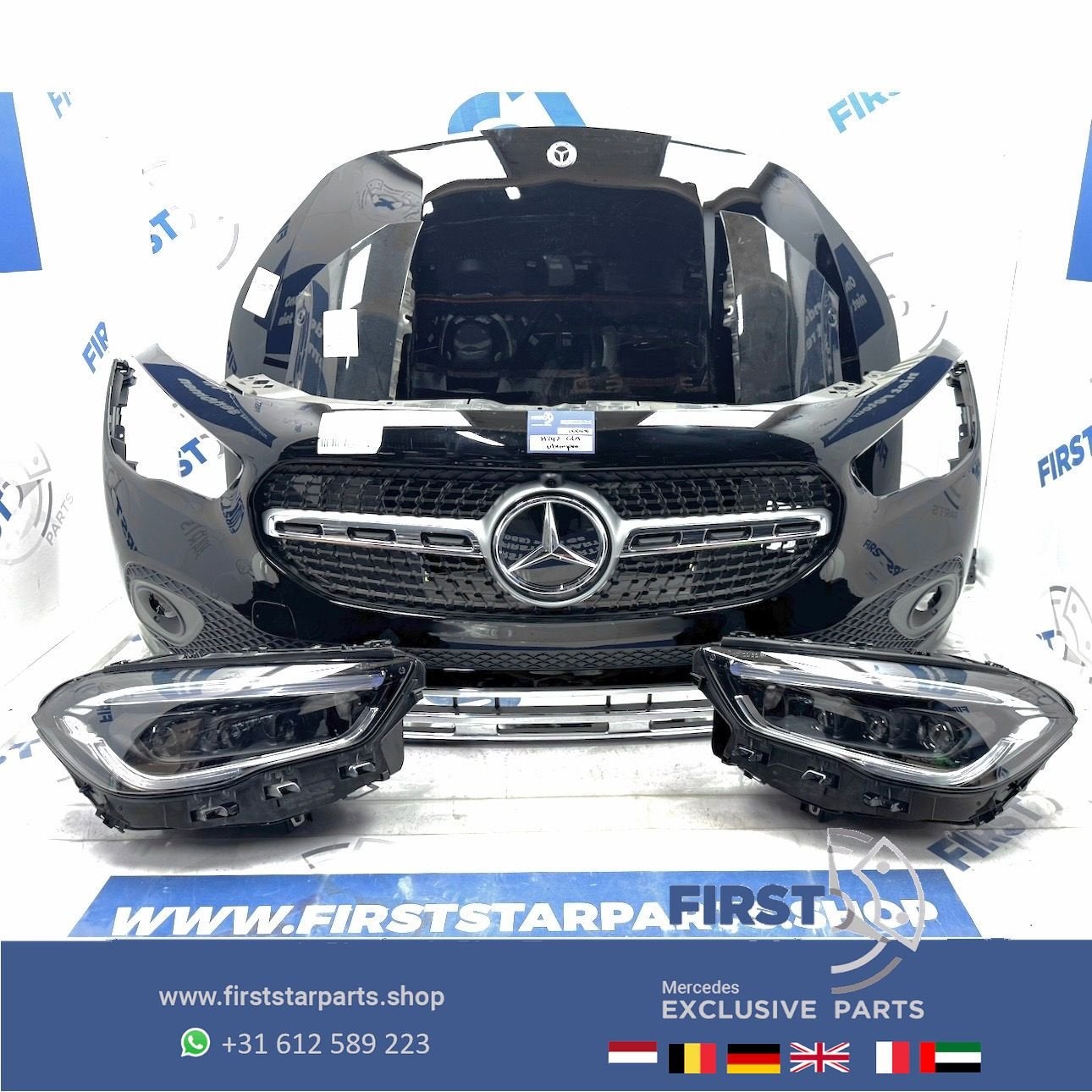 H247 GLA VOORKOP ZWART WIT GRIJS 2019-2023 origineel Mercede