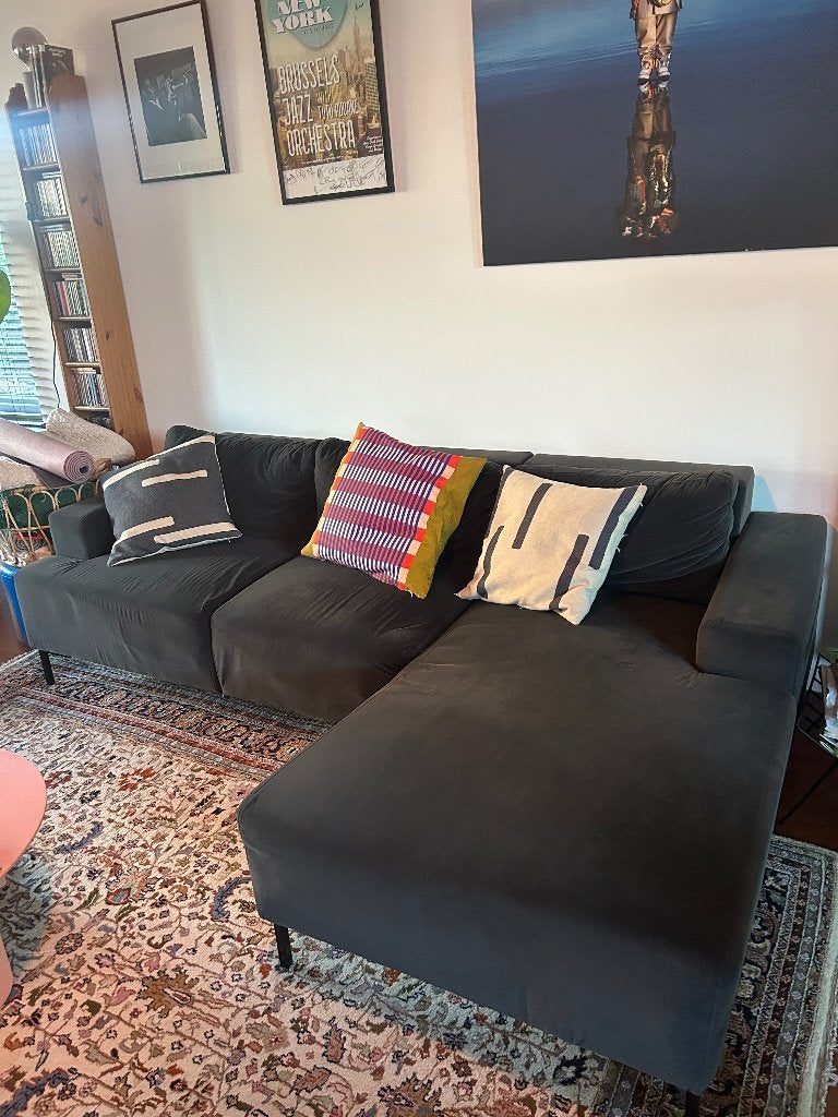 Chaise d'angle fabriquée, Trois personnes, 150 cm ou plus, Banc d'angle, 200 à 250 cm