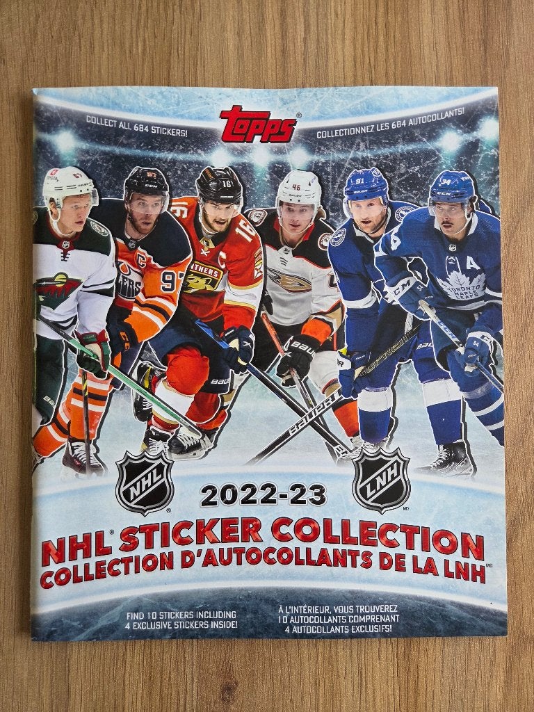 TOPPS NHL 2022/23 album stickers vierge + stickers gratuits, Collections, Enlèvement ou Envoi, Neuf, Sport