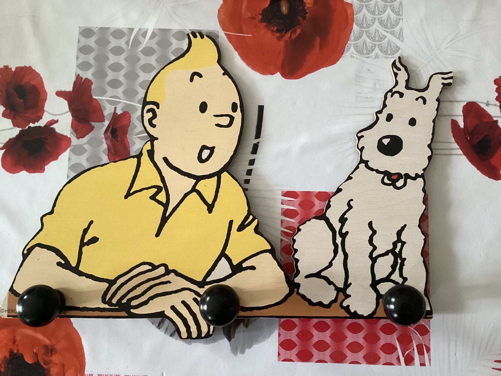 Superbe porte manteau tintin de trousselier, Ophalen, Kuifje, Zo goed als nieuw