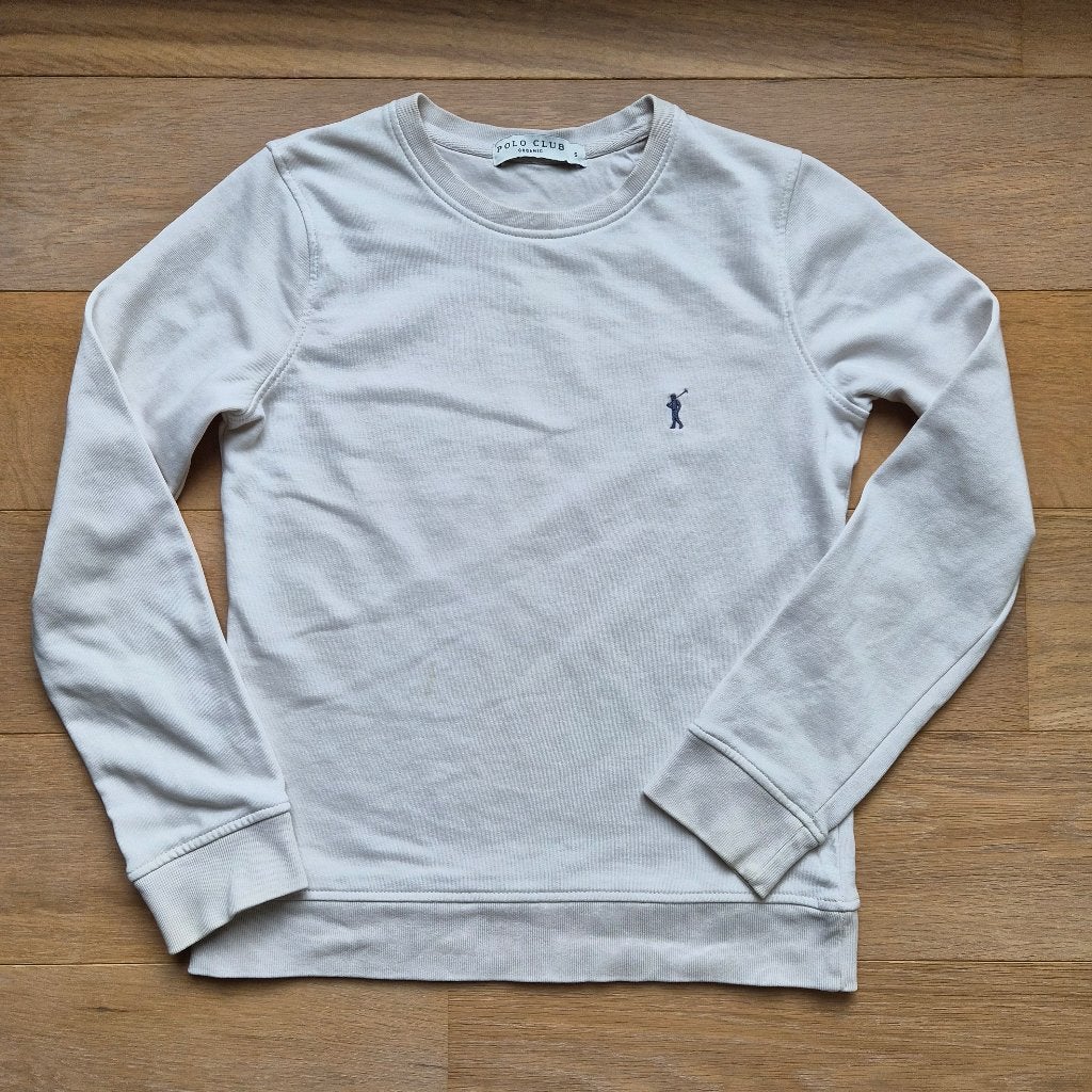 Sweater polo club, maat S, Wit, Ophalen of Verzenden, Maat 36 (S), Gedragen