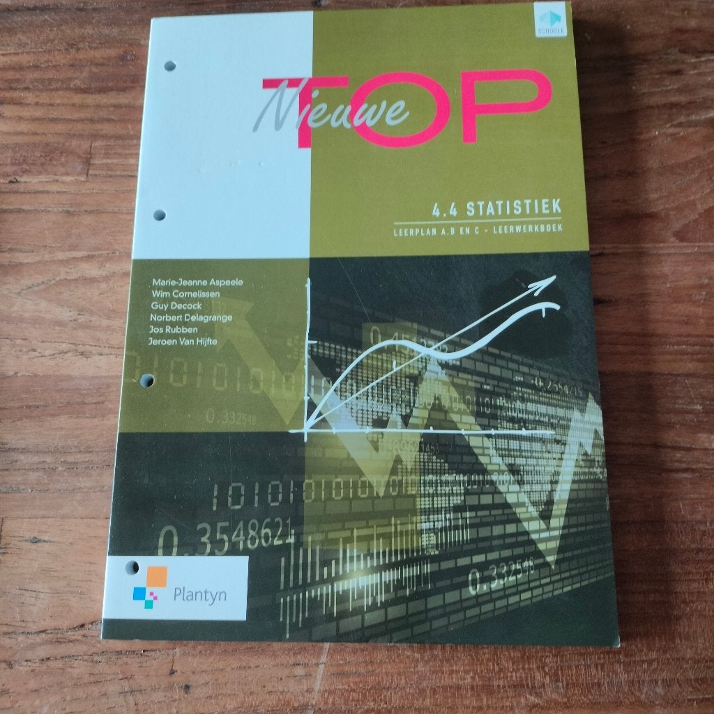 Nieuwe top 4.4 statistiek, Boeken, Ophalen of Verzenden, Nieuw, Wiskunde A