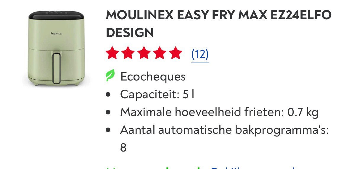 Air fryer te koop, Enlèvement, Comme neuf