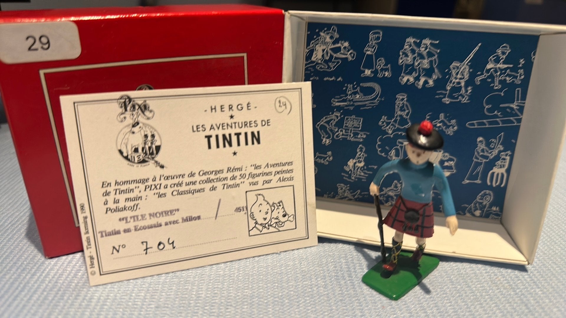Tintin ecossais, Enlèvement ou Envoi, Tintin, Comme neuf, Statue ou Figurine