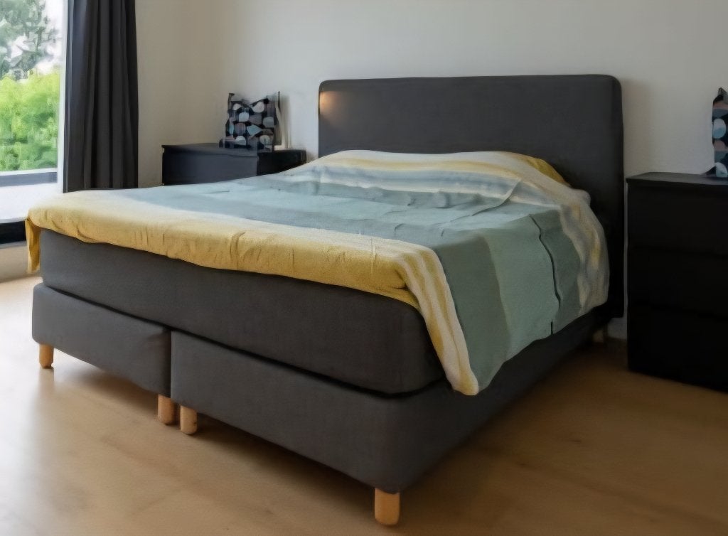 Bed Ikea Dunvik/Arnavik, Gris, Enlèvement, Utilisé, 180 cm
