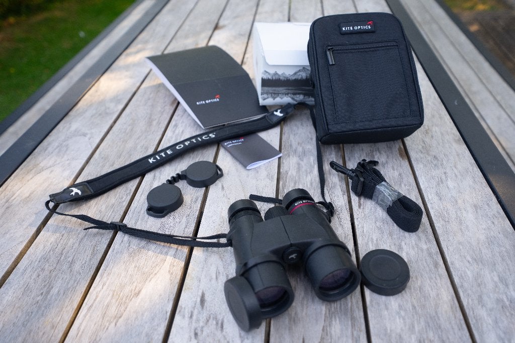 Jumelle Kite Optics Petrel 10x42, Prisme de toit (à droite), Enlèvement, Utilisé, 8 à 12x