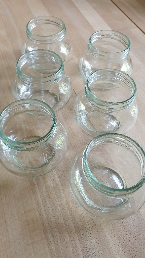 Confituurpotten / bokalen (235ml) - 6 stuks, Huis en Inrichting, Overige typen, Ophalen, Gebruikt, Glas