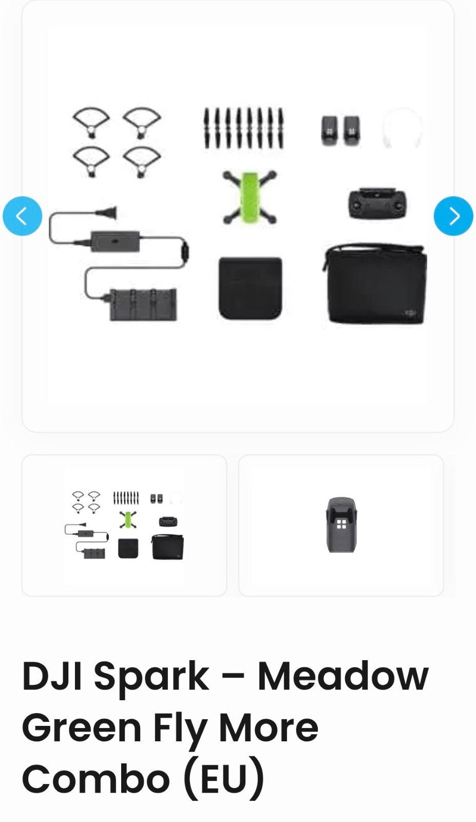 Dji spark green fly more combo, Cameradrone, 100 tot 1000 meter, Return to Home, Zo goed als nieuw