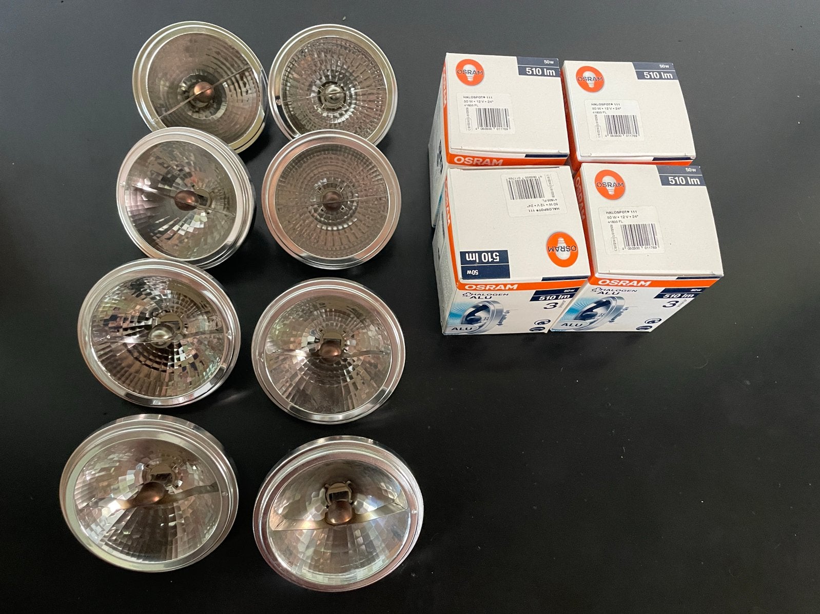 12 stuks Osram Halospot 111 G53 / 50W / 12V, Maison & Meubles, Lampes | Lampes en vrac, Autres culots, Enlèvement ou Envoi, Osram