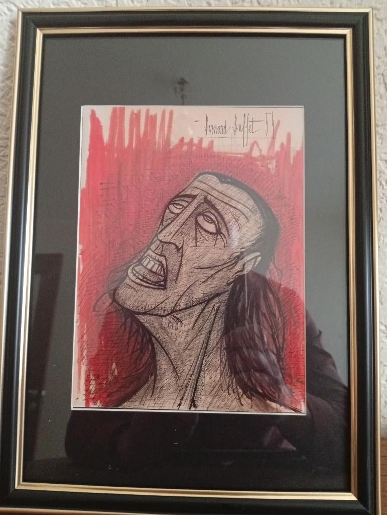 Tableau Encadré - Bernard Buffet "Horreur de la Guerre", Maison & Meubles, Enlèvement