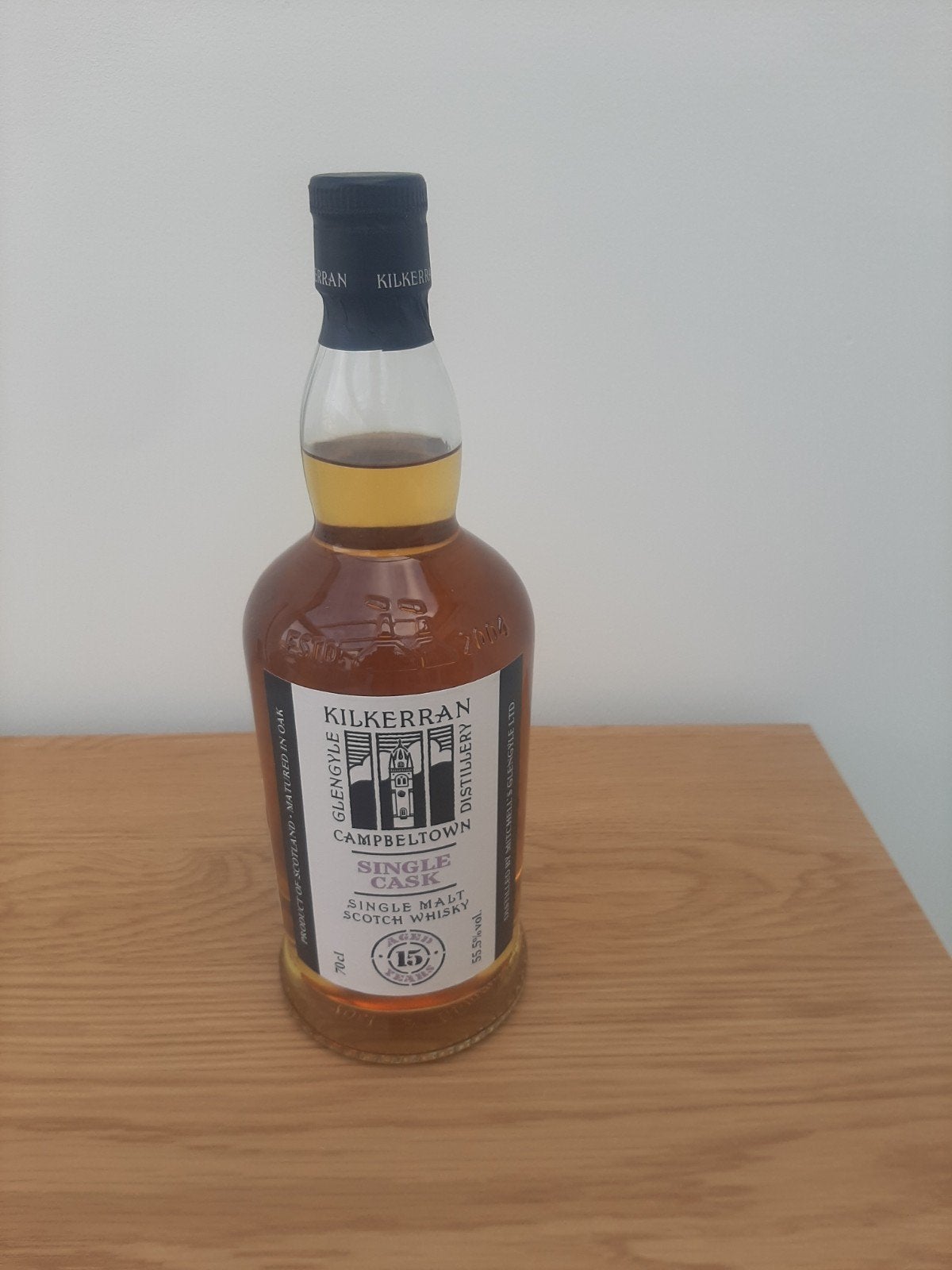 Kilkerran 15 single cask, Verzamelen, Wijnen, Ophalen of Verzenden