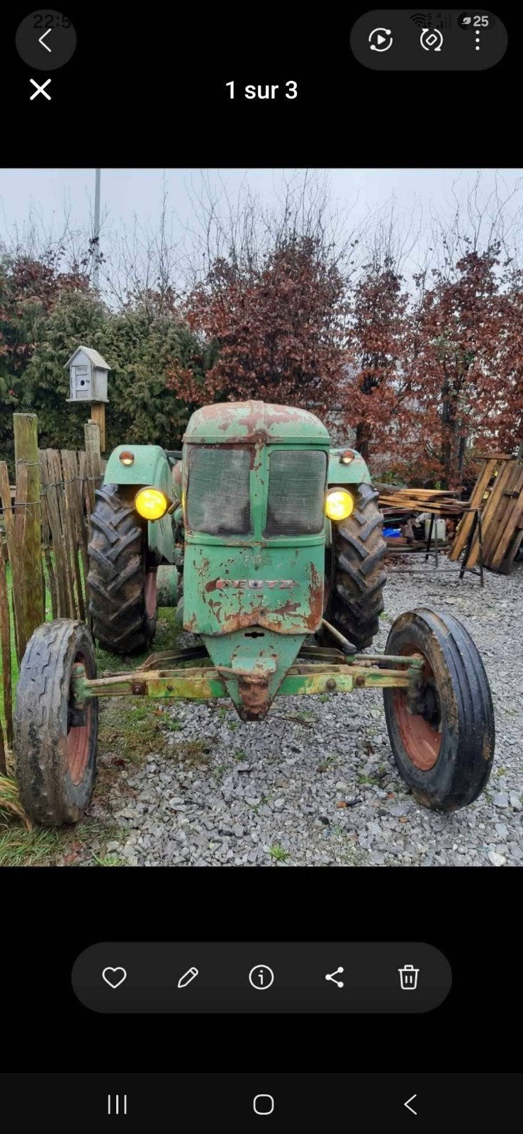 tracteur deutz f1l514/51, Articles professionnels, Enlèvement