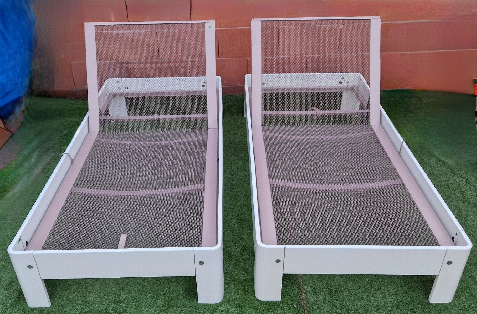 2 Auping Auronde Bedden 100x200cm, Ophalen of Verzenden, Auping