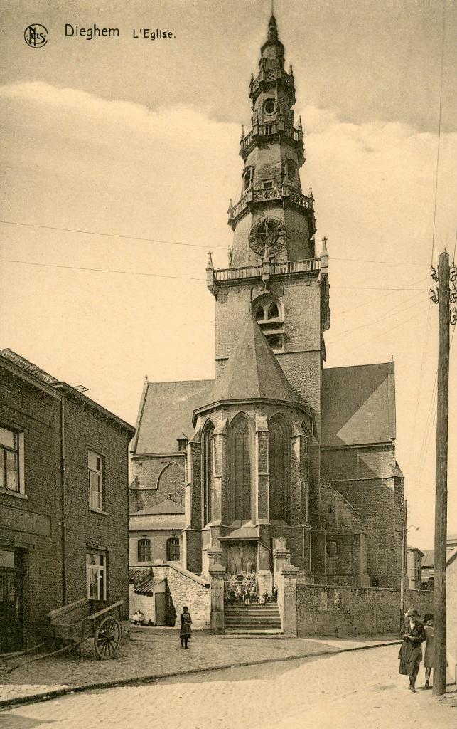 postkaart - kerk van Diegem - jaren '30 of '40, Verzenden, 1920 tot 1940, Ongelopen, Vlaams-Brabant