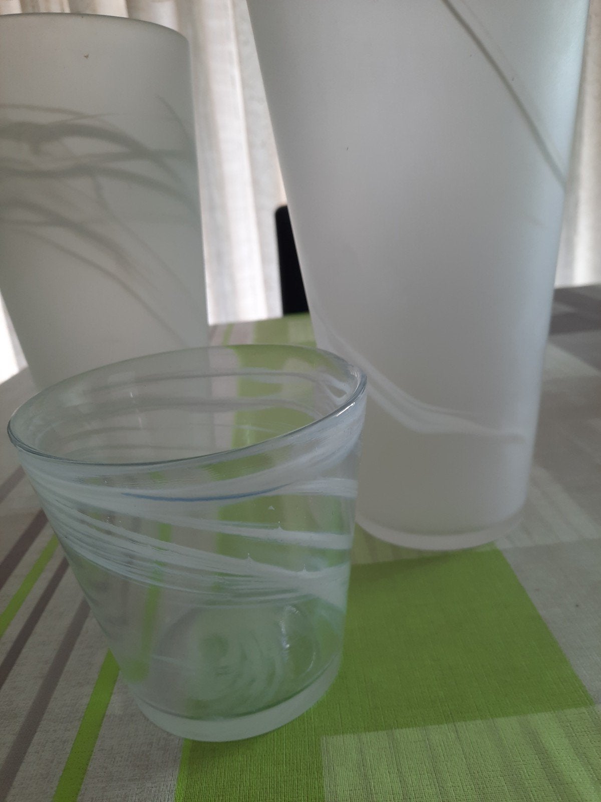 5 witte vazen, Ophalen of Verzenden, Glas