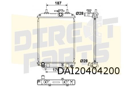 Renault 5 Super/Express II (8/91-) (1.9D) radiateur OES ! 60, Autos : Pièces & Accessoires, Moteurs & Accessoires, Neuf, -, -