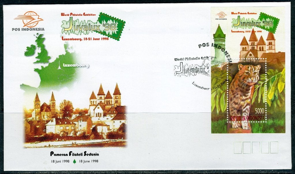INDONESIE: ZB 1870 FDC 1998 Postzegeltentoonstelling Juvalux, Verzenden, Gestempeld, Zuid-Azië