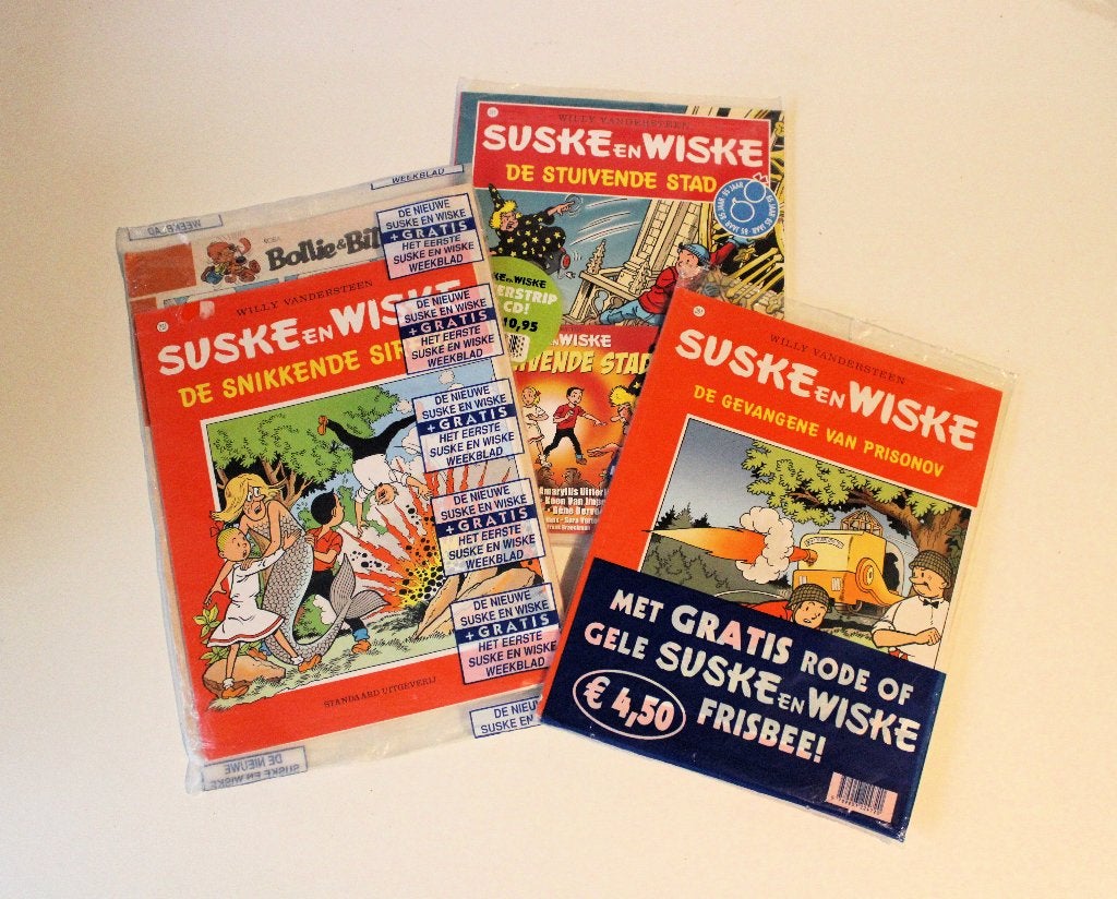 3x Suske en Wiske sealed met bijvoegsel (1ste druk), Livres, BD, Neuf, Plusieurs BD, Enlèvement ou Envoi, Willy Vandersteen