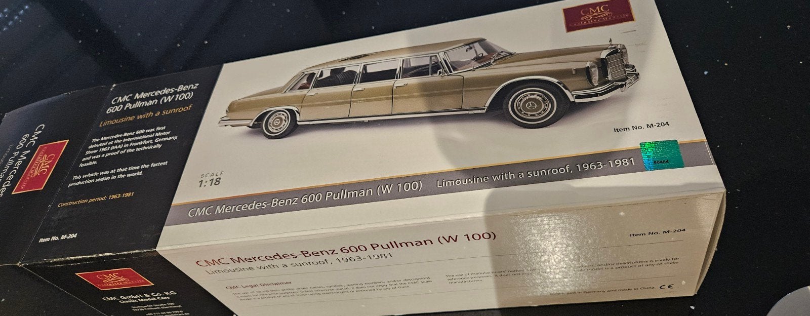Mercedes pulman cmc 1/18, Hobby & Loisirs créatifs, Enlèvement ou Envoi