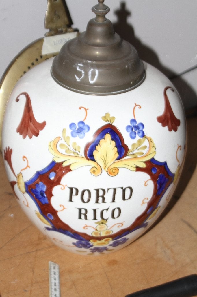 tabakpot porselein, Ophalen of Verzenden