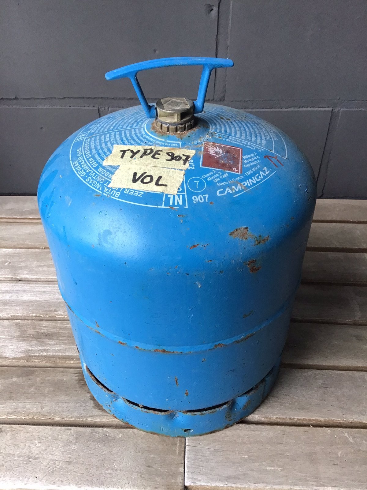 Campingaz type 907 ( groot = 2,75kg ) = vol !, Enlèvement, Comme neuf