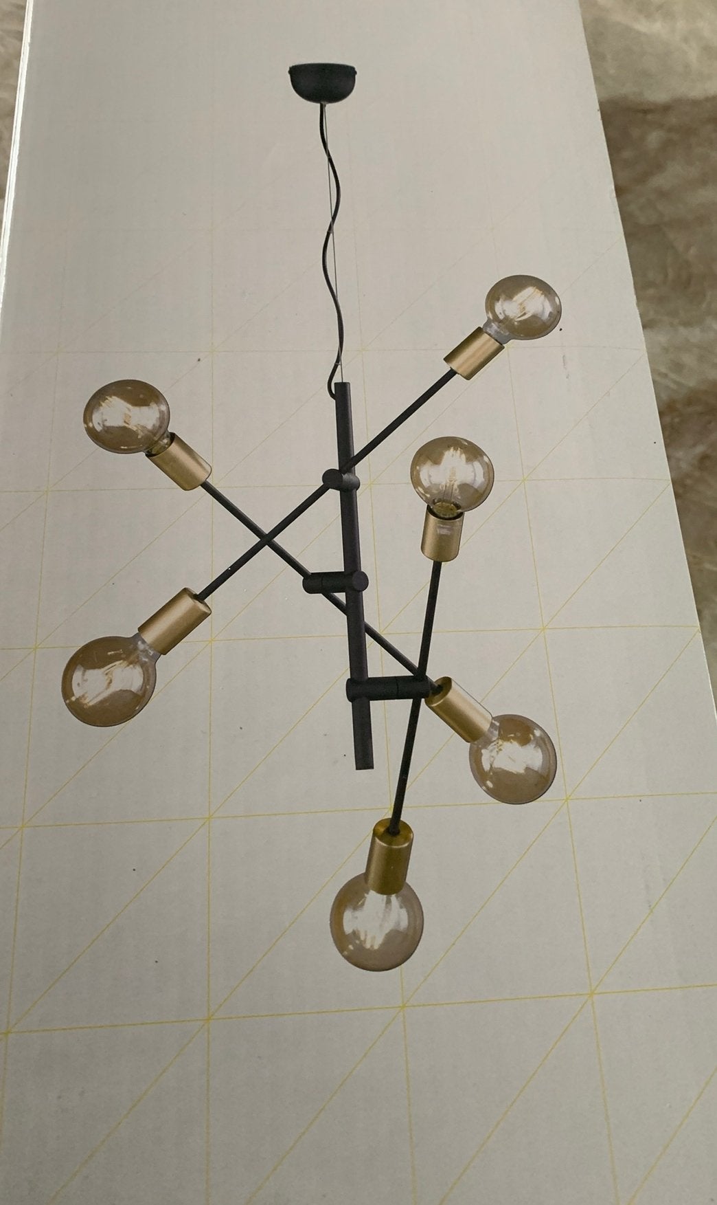 Hanglamp, Ophalen, Nieuw, Metaal, E27 (groot)