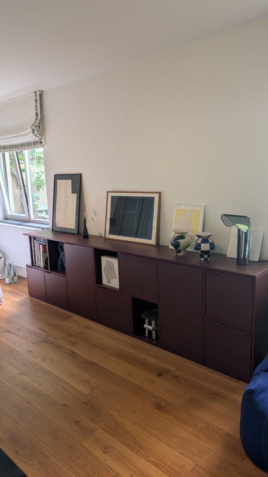Tylko kast / dressoir – Bordeaux – 300 cm, Ophalen, Modern design, Met lade(s), Zo goed als nieuw