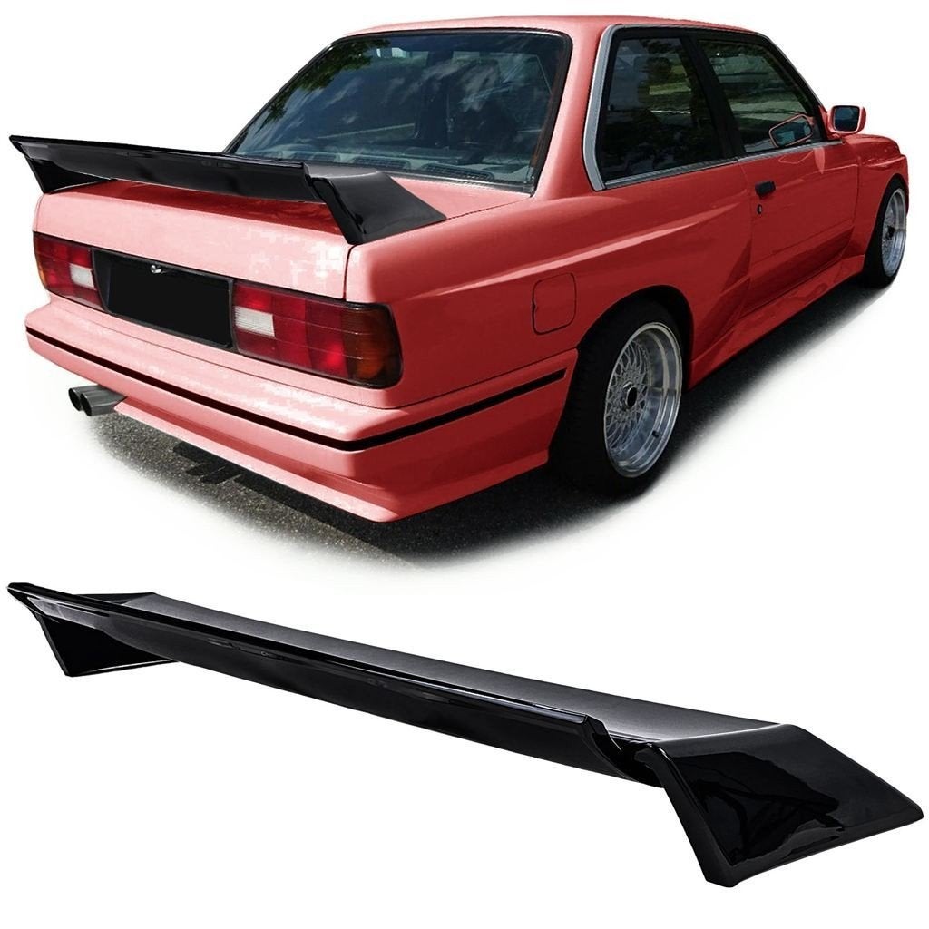Evo Sport Achterspoiler Voor BMW E30 Hoogglans Zwart, Verzenden
