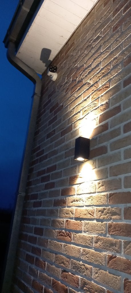 Wandverlichting sfeerlichten voor buiten en binnen, Ophalen, Kunststof, Zwart, Geschikt voor buiten